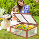 Garden Portable Wooden Green House Cold Frame Raised Plants Bed Protection GT3567