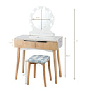 Vanity Makeup 8 Dimmable Bulbs Lighted Natural