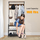 3-In-1 Industrial Coat Rack Shoe Bench Entryway Hall Tree w/Storage Shelf