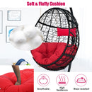 Hammock Chair with Stand Hanging Cushioned Swing Egg Chair for Indoor Outdoor OP70424