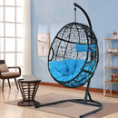 Hammock Chair with Stand Hanging Cushioned Swing Egg Chair for Indoor Outdoor OP70424