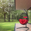 Hammock Chair with Stand Hanging Cushioned Swing Egg Chair for Indoor Outdoor OP70424