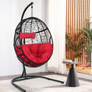 Hammock Chair with Stand Hanging Cushioned Swing Egg Chair for Indoor Outdoor OP70424