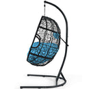 Hammock Chair with Stand Hanging Cushioned Swing Egg Chair for Indoor Outdoor OP70424