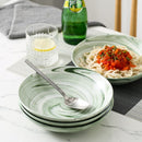 4-piece Ins Hot Pattern Handpainted Porcelain Ceramic Plate Set