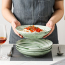 4-piece Ins Hot Pattern Handpainted Porcelain Ceramic Plate Set