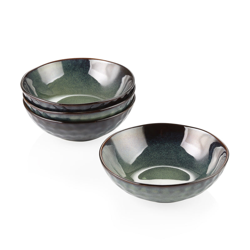 Starry Green 4/8/12-Piece 550ML  Bowl Set Vintage Ceramic