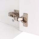 Modern TV Stand Entertainment Center Console Cabinet Stand 2 Doors Shelves White Wood Living Room Furniture HW60413