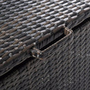 Portable Rattan Cooler Cart Trolley Outdoor Patio Pool Party Ice Drink Mix Brown HW52974