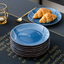 4/8/12-Pieces Porcelain Dessert Plate in Vintage Look Ceramic Plate