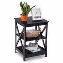 3-Tier Nightstand End Table Storage Display Shelf Living Room Furni New Home Furniture 2*HW58944