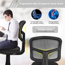 Armless Office Chair Adjustable Swivel Computer Mesh Desk Chair HW67630