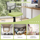 Armless Office Chair Adjustable Swivel Computer Mesh Desk Chair HW67630