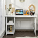 Trestle Computer Desk Indoor Office Workstation w/Removable Shelf HW63370