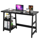 Trestle Computer Desk Indoor Office Workstation w/Removable Shelf HW63370