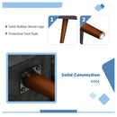 Convertible Futon Sofa Bed Adjustable Couch Sleeper w/ Wood Legs HW66380