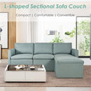 Convertible Sectional Sofa L-Shaped Couch w/Reversible Chaise HW67558