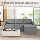 Convertible Sectional Sofa L-Shaped Couch w/Reversible Chaise HW67558