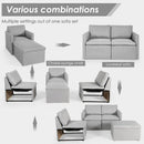 Convertible Sectional Sofa L-Shaped Couch w/Reversible Chaise HW67558
