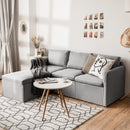 Convertible Sectional Sofa L-Shaped Couch w/Reversible Chaise HW67558