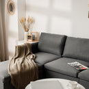 Convertible Sectional Sofa L-Shaped Couch w/Reversible Chaise HW67558