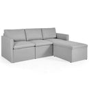 Convertible Sectional Sofa L-Shaped Couch w/Reversible Chaise HW67558