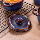 4-Piece Ceramic Porcelain Baking Oven Ramekins with Lid