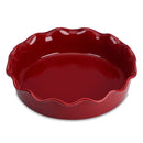 Pie Dish,No-Stick Stoneware Quiche Pan, Baking Plate w/ Crinkle Rim