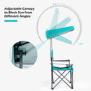 Portable Folding Camping Canopy Chair w/ Cup Holder Cooler Outdoor OP70570