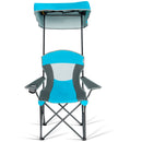 Portable Folding Camping Canopy Chair w/ Cup Holder Cooler Outdoor OP70570