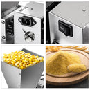 Electric Grain Mill, Stainless Steel 2-Roller Barley Crusher, Homebrews Beer Brewing Grain Crusher