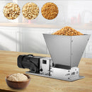 Electric Grain Mill, Stainless Steel 2-Roller Barley Crusher, Homebrews Beer Brewing Grain Crusher