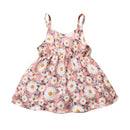 Baby Girls Dress Toddlers Summer O Neck Floral Printed Sleeveless Dress Newbron Baby Girls