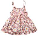 Baby Girls Dress Toddlers Summer O Neck Floral Printed Sleeveless Dress Newbron Baby Girls