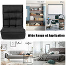 4-Position Floor Chair Folding Lazy Sofa w/Adjustable Backrest& Headrest HW66375