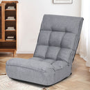 4-Position Floor Chair Folding Lazy Sofa w/Adjustable Backrest& Headrest HW66375