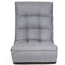 4-Position Floor Chair Folding Lazy Sofa w/Adjustable Backrest& Headrest HW66375