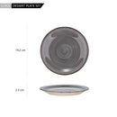 4/8/12-Pieces Natural Porcelain Dessert Plate Vintage Look Ceramic