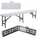 6' Portable Plastic In/Outdoor Picnic Party Camping Dining Folding Bench  OP2776
