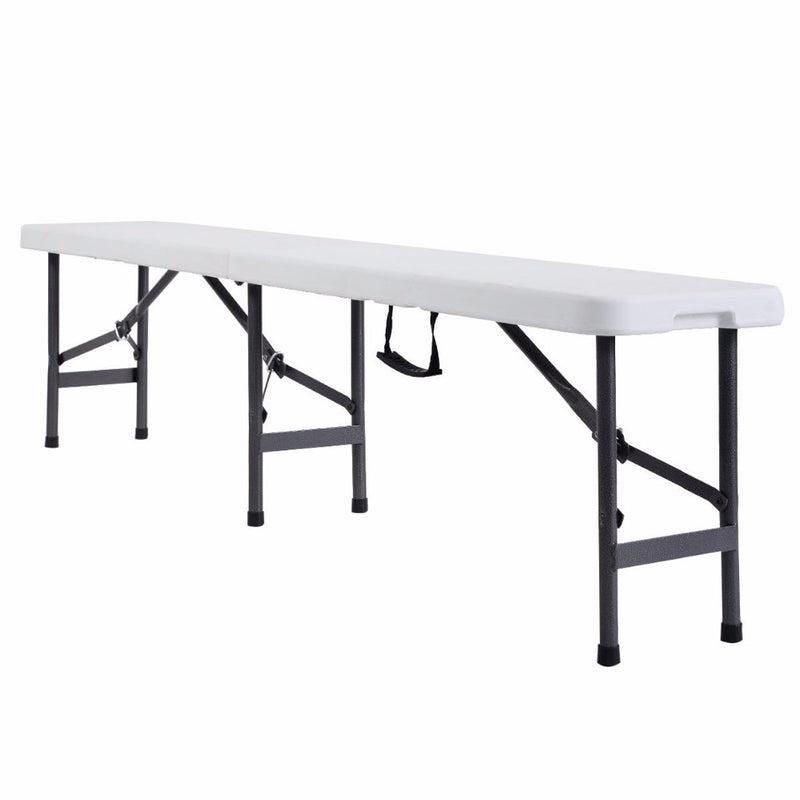 6' Portable Plastic In/Outdoor Picnic Party Camping Dining Folding Bench  OP2776