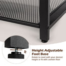 Shoe Bench Padded Bench with Storage Box and Shoe Shelf Rustic Brown HW66072