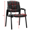 Set of 2 PU Conference Chair Reception Office Guest Lecture Exam Armchair New
