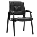 Set of 2 PU Conference Chair Reception Office Guest Lecture Exam Armchair New
