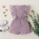 Newborn Baby Girls Lace Ruffled Sleeveless Romper Sweet Cute Cotton Jumpsuit Casual Clothes Summer Clothing