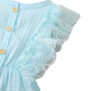 Newborn Baby Girls Lace Ruffled Sleeveless Romper Sweet Cute Cotton Jumpsuit Casual Clothes Summer Clothing