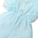 Newborn Baby Girls Lace Ruffled Sleeveless Romper Sweet Cute Cotton Jumpsuit Casual Clothes Summer Clothing