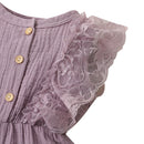 Newborn Baby Girls Lace Ruffled Sleeveless Romper Sweet Cute Cotton Jumpsuit Casual Clothes Summer Clothing