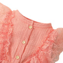 Newborn Baby Girls Lace Ruffled Sleeveless Romper Sweet Cute Cotton Jumpsuit Casual Clothes Summer Clothing