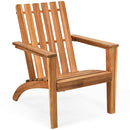 2PCS Acacia Wood Adirondack Chair Lounge Armchair Durable Outdoor Garden Yard 2*OP70602