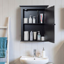 Bathroom Mirror Cabinet Wall Mounted Adjustable Shelf Medicine Black Gray Brown